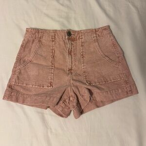 American Eagle Light Pink Corduroy Shorts, size 0